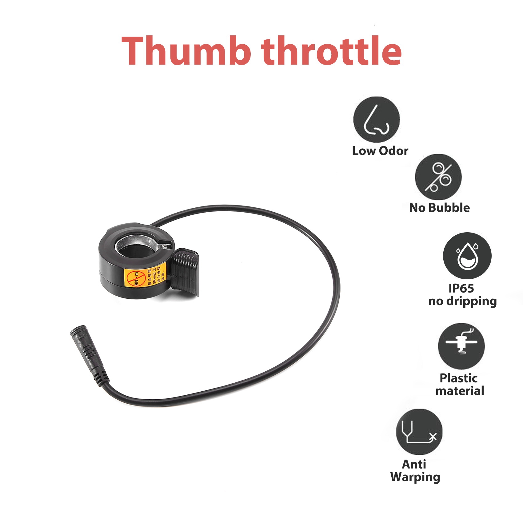 AB31-Thumb Throttle For Bafang - Mid Drive Motor Kit 52V 1000W 评论和价格