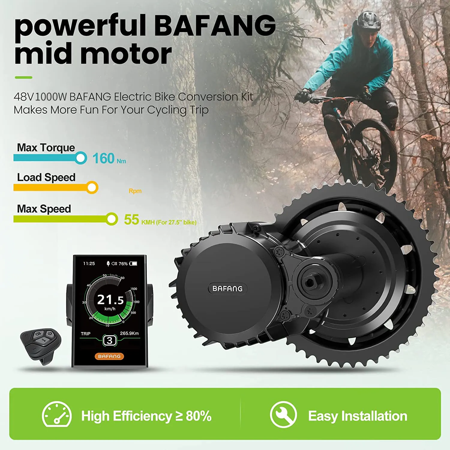 Bafang M615 MM G320.1000 UART  - Bafang Bbshd 1000W Conversion Kit 评论和价格