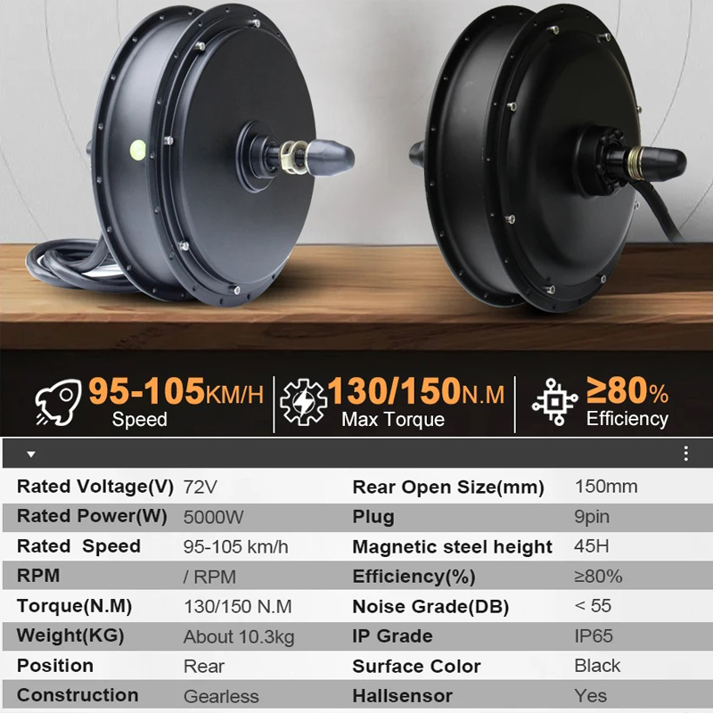 New MTX39 72V 5000W EBike Conv - Ebike Conversion Kit 72V 3000W 评论和价格