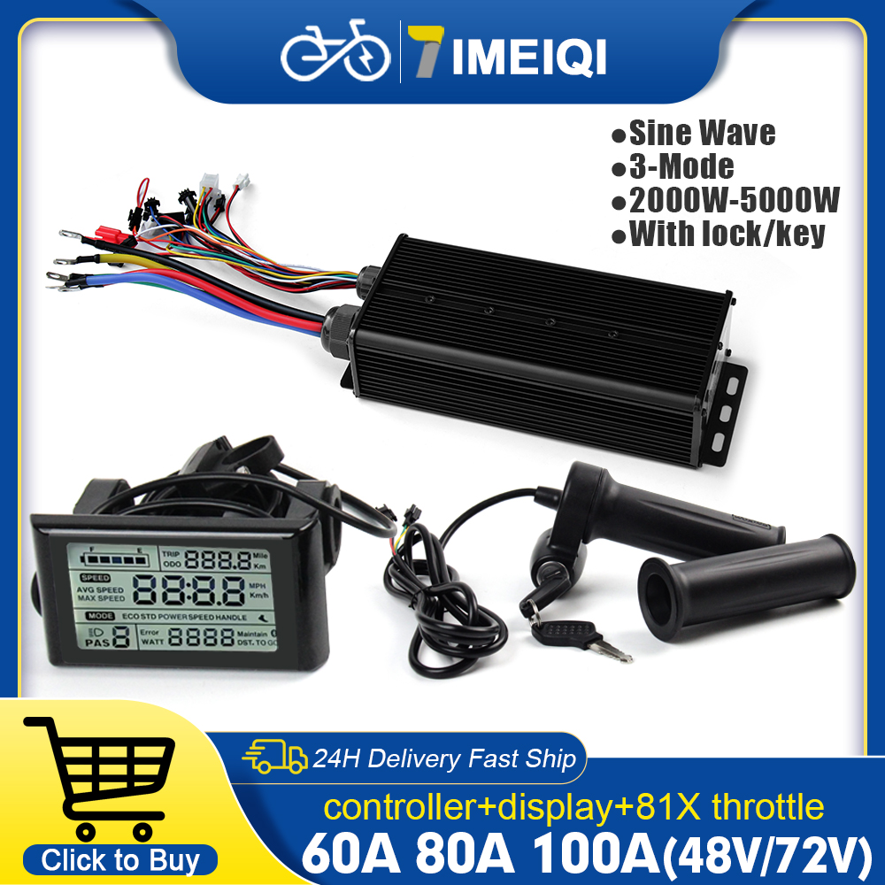2000W-5000W 48V-72V E-Bike 3-m - Sine Wave Controller 48V 72V 80A 评论和价格