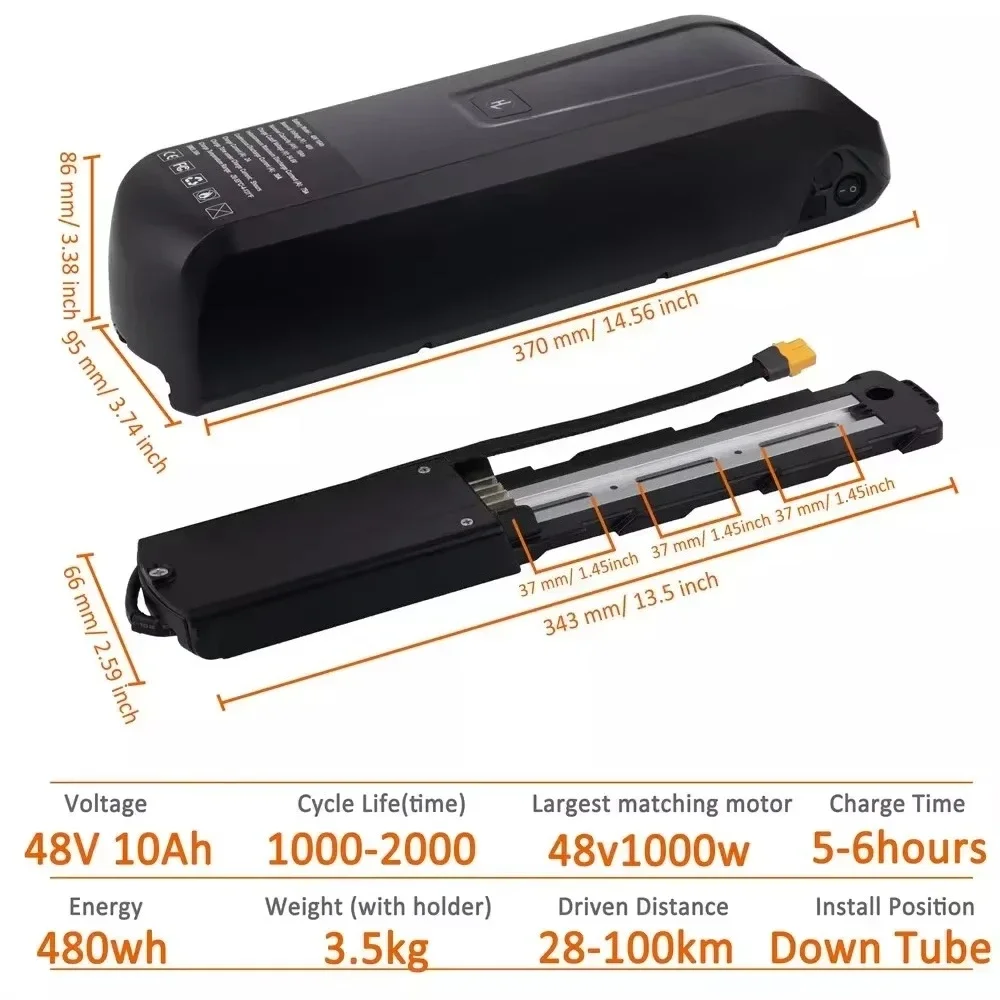 For Hailong EBike Battery 36V  - Ebike Battery 48V 20Ah Hailong 评论和价格