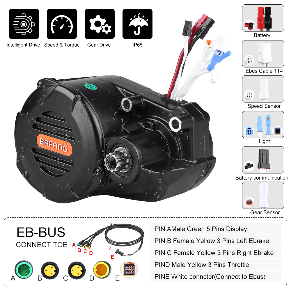 risunmotor M620 G510 48V 52V 1 - Mid Drive Motor Kit 52V 1000W 评论和价格