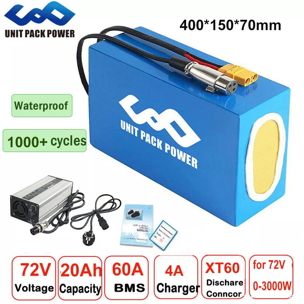 72V 40AH Ebike Battery Pack  2 - Electric Bicycle Battery 72V 30Ah 评论和价格